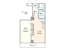 【東京都/千代田区平河町】グローリア平河町 参考プラン：引渡は現況です。間仕切りは参考プランの為別途リフォーム費用が発生いたします。