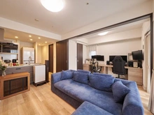 【東京都/文京区西片】ルジェンテ文京春日 リビング・ダイニング：奥：洋室