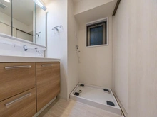 【東京都/中央区新富】エスポワール銀座東 洗面所：洗濯機置場