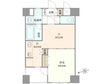 【東京都/中央区新富】エスポワール銀座東 間取り図