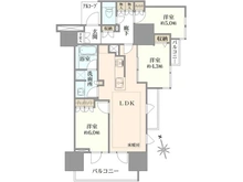 【東京都/新宿区原町】プラウド新宿牛込柳町 間取り図