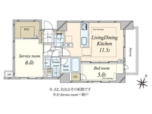 【東京都/渋谷区恵比寿西】ピアース恵比寿WEST HILLS 間取り図