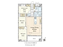 【東京都/中央区日本橋人形町】クレストフォルム日本橋人形町 間取り図