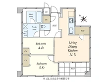 【東京都/大田区鵜の木】プラーティノ多摩川鵜の木弐番館 間取り図