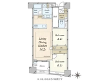 【東京都/新宿区弁天町】アールヴェール新宿弁天町 間取り図