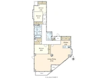 【東京都/港区赤坂】エクレール乃木坂 間取り図