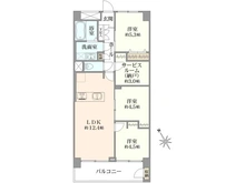 【千葉県/市川市市川南】市川パークハウス B棟 間取り図