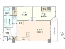 【千葉県/市川市八幡】クレール本八幡 間取り図