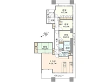 【千葉県/市川市市川南】パークシティ市川 A棟 間取り図