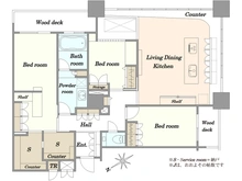 【千葉県/市川市八幡】ガレリア・サーラ 間取り図