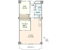 【千葉県/船橋市浜町】船橋ファミリータウン 1号棟 間取り図