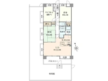 【千葉県/市川市田尻】クレッセント原木中山 間取り図