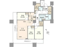 【千葉県/市川市市川南】ザ・タワーズ・ウエスト 間取り図