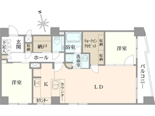 【千葉県/市川市市川】日商岩井市川マンション 間取り図