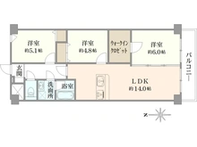 【東京都/江戸川区中葛西】西葛西ハイム 間取り図