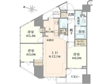【千葉県/市川市市川】プラウド市川マークス 間取り図