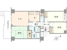 【千葉県/市川市新田】サニーコート市川 間取り図
