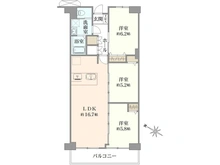 【千葉県/市川市幸】行徳南スカイハイツ C棟 間取り図