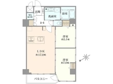 【千葉県/市川市八幡】クレール本八幡 間取り図