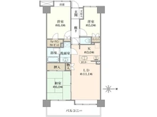 【東京都/江東区北砂】コスモ西大島グランステージ 東棟 間取り図