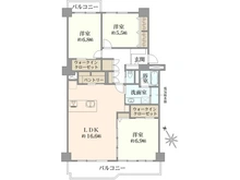 【千葉県/市川市南大野】市川グリーンハイツ C棟 間取り図