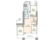 【千葉県/市川市市川南】パークシティ市川 B棟 間取り図