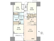 【千葉県/市川市市川】プラウド市川マークス 間取り図