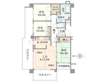 【千葉県/市川市真間】サンウッド市川真間グリーンヒルズ D棟 間取り図