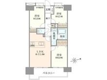 【千葉県/市川市八幡】ライオンズシティ本八幡 間取り図