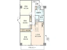 【千葉県/市川市市川南】マンション市川ガーデニア 間取り図