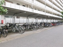【千葉県/市川市南大野】市川パークハイツ B棟 駐輪場