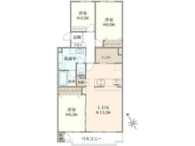 【千葉県/習志野市津田沼】フジタ津田沼マンション B棟 間取り図