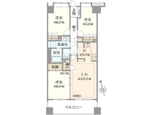 【千葉県/市川市南八幡】ヒルズ本八幡プレシャスコート 間取り図