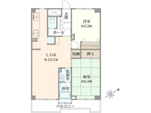 【千葉県/市川市塩浜】ハイタウン塩浜第弐　 弐九号棟 間取り図