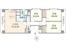 【千葉県/市川市二俣】イトーピア市川マンション 間取り図