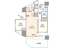 【千葉県/市川市市川】プラウド市川マークス 間取り図