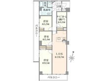 【千葉県/市川市高谷】ルネ南市川 間取り図