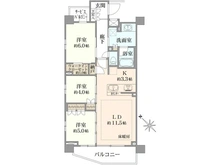 【千葉県/市川市大和田】リビオ本八幡 間取り図