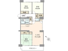 【千葉県/船橋市本中山】西船橋ハイム 3号棟 間取り図