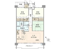 【千葉県/市川市妙典】アルファグランデ市川妙典 間取り図