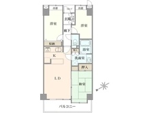【千葉県/市川市南八幡】サーパス本八幡 間取り図