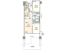 【千葉県/市川市南八幡】ヒルズ本八幡プレシャスコート 間取り図