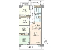 【千葉県/市川市大洲】パークハウス市川マスターレジデンス 間取り図