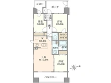 【東京都/港区海岸】スカイクレストビュー芝浦 間取り図