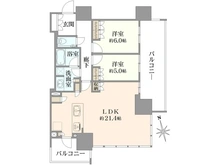 【東京都/港区芝浦】ブランズタワー芝浦 間取り図