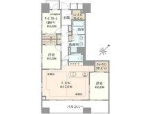 【東京都/中央区築地】イニシア築地 間取り図