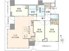 【東京都/港区芝浦】プラウドタワー芝浦 間取り図