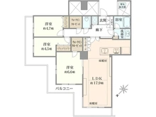 【東京都/中央区晴海】晴海アイランドトリトンスクエアビュータワー 間取り図