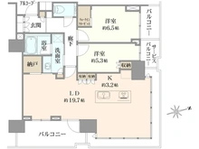 【東京都/港区芝浦】プラウドタワー芝浦 間取り図