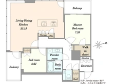 【東京都/港区芝】クレストプライムタワー芝 間取り図